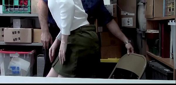  ShopLyfter - Redhead Teen Caught Stealing Persuades Officer With Sex